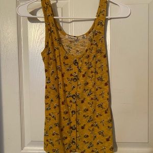 Super cute yellow tank top!